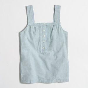 J Crew Factory chambray tank NWT